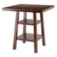 thumbnail image 4 of Winsome Orlando 5-Piece Set High Table, 2 Shelves with 4 Ladder Back Stools -94542, 4 of 9