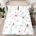 thumbnail image 2 of Erosebridal Ensemble de Draps Libellule pour Filles Lit Simple, Ensembles de Literie Faune Chic Taille Lit Simple 3 Pcs, 2 of 7