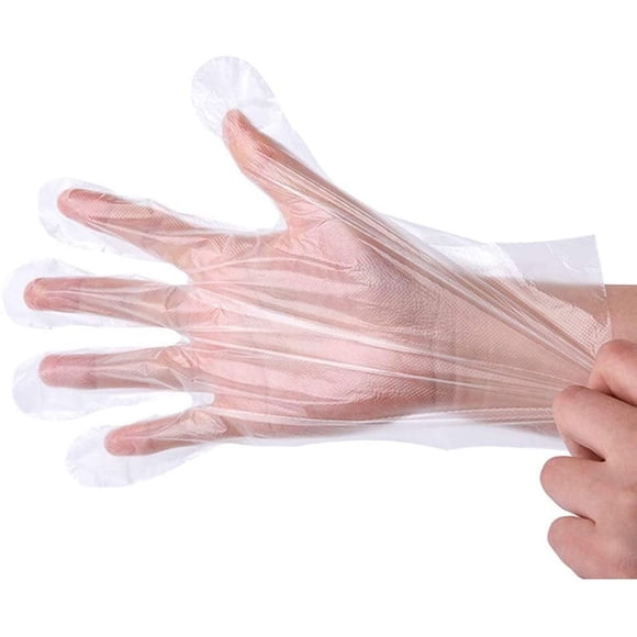 EcoNesxp 100 Pack Clear Disposable Food Service Gloves 100 Pack Clear Disposable Food Service Gloves