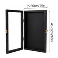 thumbnail image 3 of Aurorax Lockable Cap And Gown Display Case Wall Mounted Diploma Frame Shadow Box with Acrylic Door Shatterproof Memorabilia Display Case for Graduation Keepsake Home Office, 3 of 6