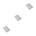 thumbnail image 2 of relayinert Jewelry With Compact And Portable Jewel Storage Case Travel And Daily Effectively Protecting Ice gray velvet 3Set, 2 of 6