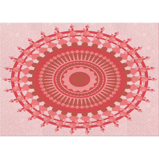 Ahgly Tapis Rectangulaire Lavable en Machine Intérieur Transitionnel Rose Profond, 8 Pieds x 10 Pieds