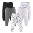 thumbnail image 1 of The Peanutshell Ensemble de 5 Pantalons pour Bébé Garçon Ou Fille, Motif Animaux Safari Gris,, 1 of 5