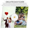 thumbnail image 3 of 100pcs Artificial Daisy Plastic Daisy Artificial Daisy Flowers Heads Daisy Party Decorations, 3 of 7