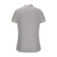 thumbnail image 3 of Chemise Blouse Décontractée pour Homme à Rayures Imprimées, Boutonnée, Manches Courtes, Col Rabattu, 3 of 5