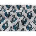 thumbnail image 4 of oneOone Viscose Jersey White Fabric Bird Block Craft Projects Decor Fabric Printed By The Yard 60 Inch Wide, 4 of 5