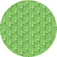 thumbnail image 1 of Ahgly Tapis Rond Lavable en Machine Intérieur Transitionnel Vert Émeraude, 3 Pieds Rond, 1 of 7