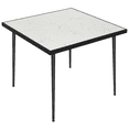 thumbnail image 1 of Outsunny Table à Manger d'Extérieur pour 4, Table à Manger Carrée pour Patio, Blanc, 1 of 10