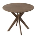 thumbnail image 1 of Costway Modern Round Wood Dining Table 35" W/ Solid Wood Legs& Base for Home, Office, 1 of 10