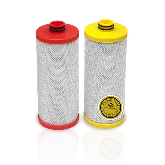 Aquasana Cartouches de Filtre de Remplacement / Convient au Filtre à Eau sous l'Évier Claryum à 2 Étapes / Certifié WQA pour Réduire jusqu'à 99,99 % des PFAS, Microplastiques, L