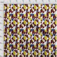 thumbnail image 3 of oneOone Georgette Viscose Fabric Parallelogram & Triangle Geometric Print Sewing Fabric BTY 42 Inch Wide, 3 of 4
