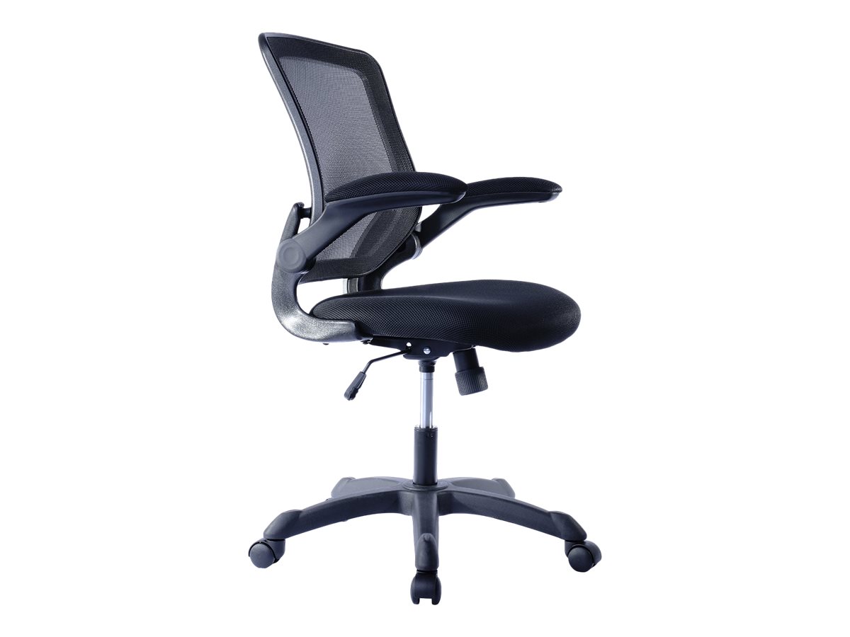 Mesh Task Office Chair with Flip Up Arms. Color: Black