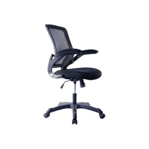 Mesh chaise de bureau avec bras encastrés. Couleur: Noir