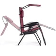 thumbnail image 4 of Patiojoy Recling Zero Gravity Chair with Drink Tray & Sunshade, Wine, 4 of 5