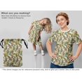 thumbnail image 5 of oneOone Georgette Viscose White Fabric Tropical Craft Projects Decor Fabric Printed By The Yard 42 Inch Wide, 5 of 5