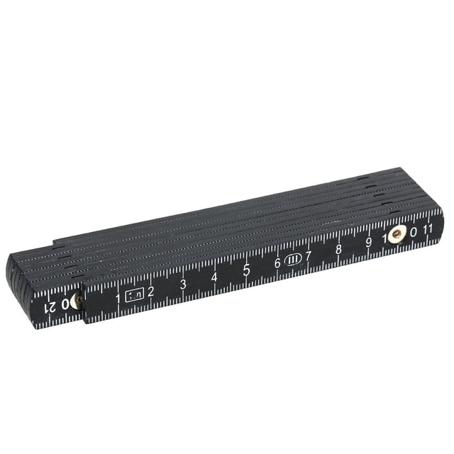 Amdohai 1M Slide Ten-Parts Fold Up Rulers 3ft Folding Versatile Inside Reading Carpenter's Ruler Education Meter Lightweight and Compact Measuring Tool