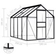 thumbnail image 4 of vidaXL Greenhouse with Base Frame Anthracite Aluminium 4.75 m², 4 of 5
