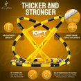 thumbnail image 2 of Honor Athletics 2.0 Beaded Jump Rope - Adjustable with Unbreakable Handles & Shatterproof Beads for Enhanced Fitness Training (Orange Rocket), 2 of 5