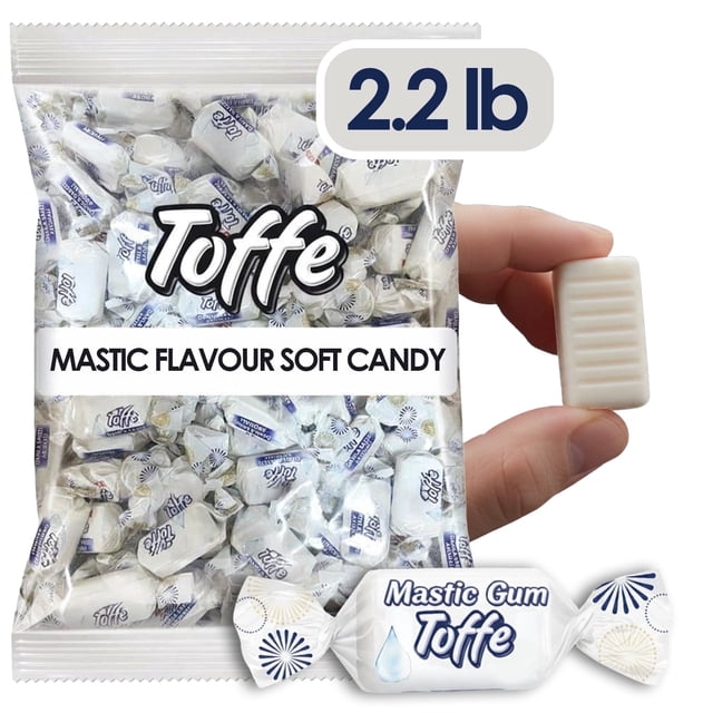 Ceres Gourmet Mastic Soft Candy - 2.2 lbs, Individually Wrapped Mediterranean Chewy Candy