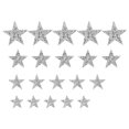 thumbnail image 2 of Iron On Patches, Rhinestone Star Patches Beautiful 20pcs Silver Exquisite  For Jackets, 2 of 8