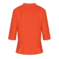 thumbnail image 2 of Jovati Cardigan Décontracté pour Femmes, Haut en Tricot Léger Uni à Manches 3/4 avec Mélange de Polyester Extensible, Coupe Décontractée, Incontournable de la Garde-Robe pour le Printemps et l'Automne, 2 of 7