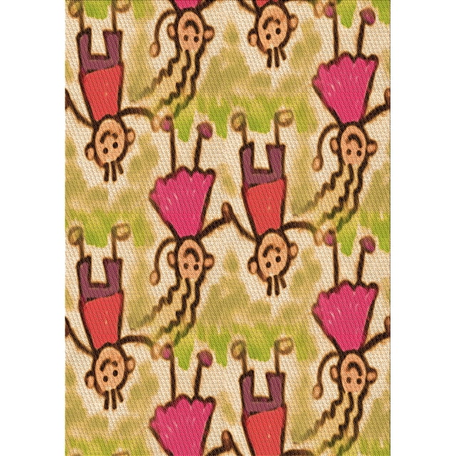 Ahgly Company Machine Washable Indoor Rectangle Transitional Mahogany Brown Area Rugs, 4' x 6'