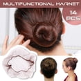 thumbnail image 2 of Filets pour Cheveux Noirs Filles Filet 14 Pcs Lignes Élastiques Doux pour Femmes Nylon Soins Capillaires, 2 of 5