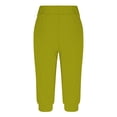 thumbnail image 4 of Timegard Womens Sweatpants Capri Pants Cinch Bottom Solid Color Cropped Joggers Workout Pants with Pockets, 4 of 6