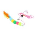 thumbnail image 2 of lionlar 3X Funny Cat Teaser Toy Bug Playing Exercise Catcher Kitten Interactive Toys 3 Pcs, 2 of 9