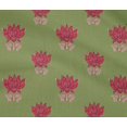 thumbnail image 4 of oneOone Cotton Flex Fabric Leaves & Lotus Block Print Sewing Fabric BTY 40 Inch Wide, 4 of 4