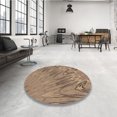 thumbnail image 4 of Ahgly Company Tapis d'Intérieur Lavable à la Machine, Carré, Transitionnel, Brun Sable Brun, Tapis de Zone, 8 Pieds Carré, 4 of 7