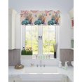 thumbnail image 5 of Easter Valances for Windows Truck Easter Eggs Kitchen Curtain Valances Butterfly Flower Pink Cherry Blossom Window Treatment Short Topper Curtains for Easter Day and Spring, 54x18 Inch, 5 of 5