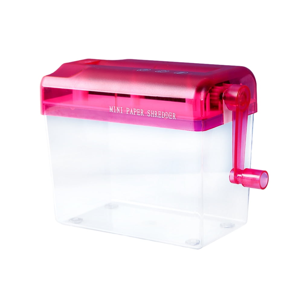 keepw Compact And Portable Manual Shredders For Easy Shredding Time-saving Manual Paper Shredder red 1Set