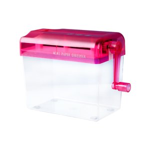 keepw Compact And Portable Manual Shredders For Easy Shredding Time-saving Manual Paper Shredder red 1Set
