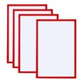thumbnail image 1 of Unique Bargains A3 Magnetic Sign Holder, 4 Pack Magnetic Display Frame Self-Adhesive Picture Frame for Refrigerator, Red, 1 of 7
