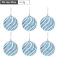 thumbnail image 1 of 1/6Pcs 8cm Christmas Tree Hanging Balls Sequined Shiny  Foam Bauble Pendant, 1 of 4