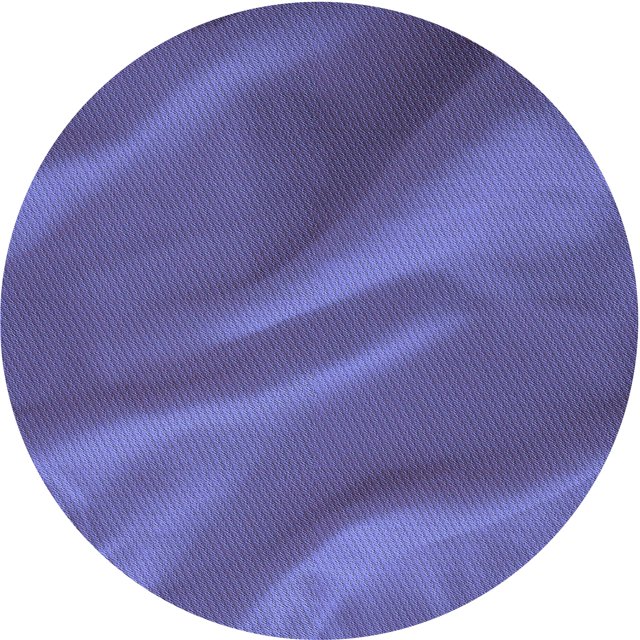 Ahgly Tapis Rond Lavable en Machine Intérieur Transitionnel Violet Pervenche Profond, 5 Pieds Rond