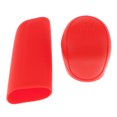 thumbnail image 2 of Manchon en Silicone pour Volant de Voiture Manuel 5 Vitesses + Couvercle de Frein à Main Rouge, 2 of 8