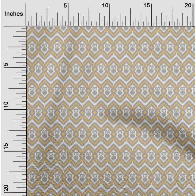 oneOone Viscose Jersey Fabric Chevron & Swirl Ikat Decor Fabric Printed BTY 60 Inch Wide