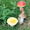 thumbnail image 2 of fastboy Décorations de Paysage en Forme de Champignon Simulé pour Jardin Résine Durable et Longue Durée orange, 2 of 6