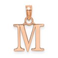 thumbnail image 1 of Diamond2Deal 14K Pendentif Initiale Lettre m en Or Rose pour Femmes, 1 of 3