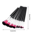 thumbnail image 2 of WIFKLSIIPG Makeup Brush Advanced Synthetic Concealer Foundation Powder Eyeshadow Makeup Brush Cosmetics Eyebrow Eyeshadow Powder Lip Gloss Brush 8Pack, 2 of 7