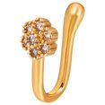 thumbnail image 1 of Clip On Nose Rings For Women Non-Pierced Nose Hoop Ring Adjust Nose Cuff, 1 of 9