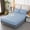 Bleu Clair_base4902, variante sur Drap-housse, Protège-Matelas pour Lit Double, Literie Antidérapante, Polyester Doux, 200x140x30 cm, Bleu/rouge/blanc/vert/jaune/bleu Clair/noir/gris, Chambre