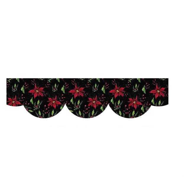 Christmas Decorations for The Home Winter Christmas Fireplace Strap Background Fabric Holiday Decorated Fireplace Scarf Christmas Decorations for Tree