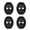Noir, variante sur Neoyler 4 Pcs Protecteur de Boucle de Verrou de Porte de Voiture en Gel de Silice, Coussin Absorbant, Housse de Protection Anti-Collision pour Absorption des Chocs, Antirouille, Haute, Installation Facile, Ajustement Universel