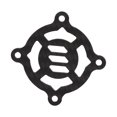 thumbnail image 4 of Heat Dissipation Fan Protection Cover, Cooling Fan Cover Lightweight 40mm Carbon Fiber  For RC Car, 4 of 8