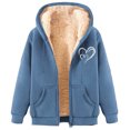 thumbnail image 2 of LOVZFMLL Vestes pour Femmes à la Mode Imprimées en Molleton à Capuche, 2 of 4