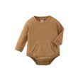 thumbnail image 1 of Kmbangi Barboteuse en Coton pour Bébé Manches Longues Col Rond Couleur Unie avec Poche, 1 of 8