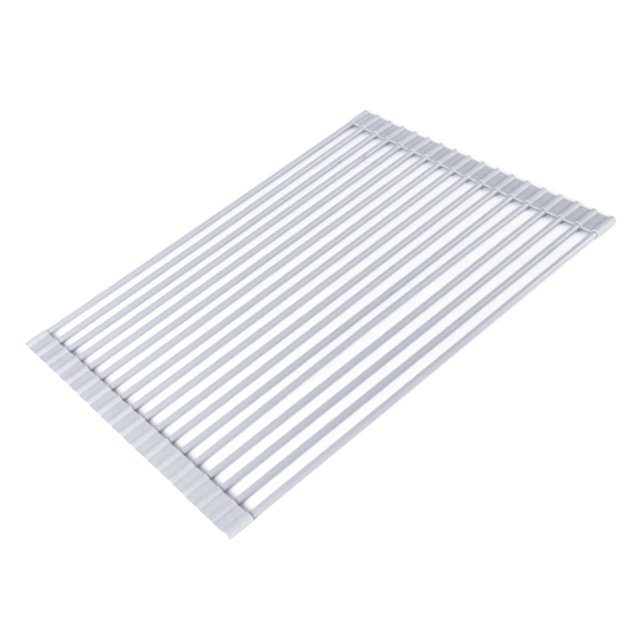 Roll Up Dish Drying Rack,Roll Up Dish Drying Stainless Steel Sink Drying Rack Kitchen Sink Drain Rack Seamless Integration